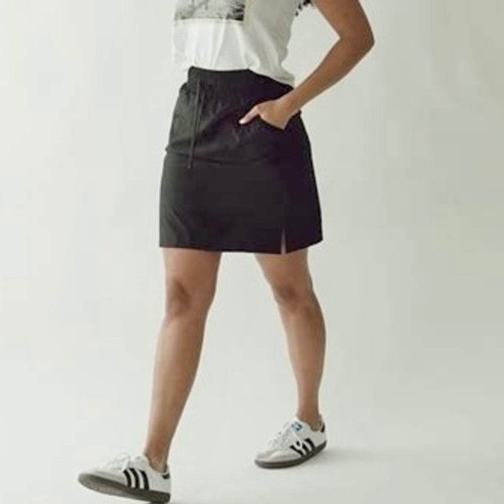 Albion The Away Skirt Women's XL Black Athletic Drawstring Pockets‎
